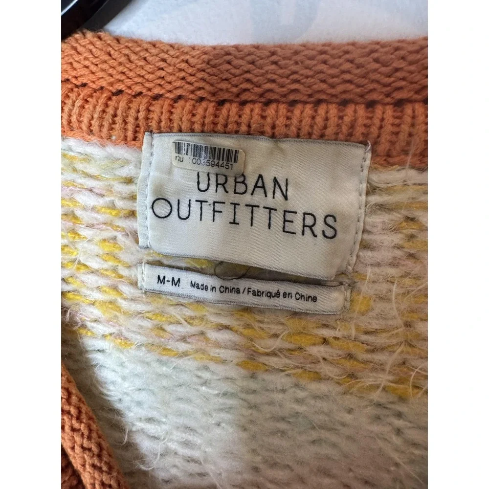 Urban Outfitters Sweater Womens Medium Multicolor Striped Crewneck Knit Pullover